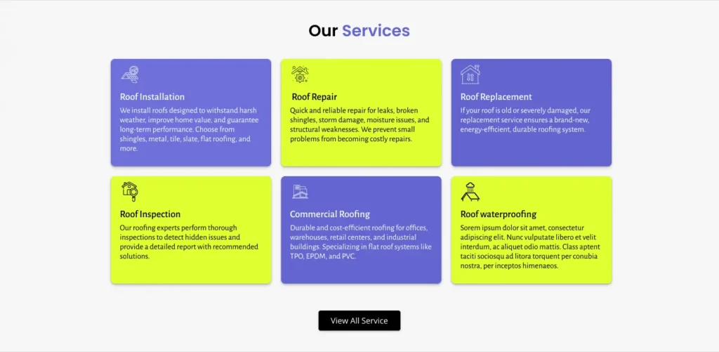 roofing website services