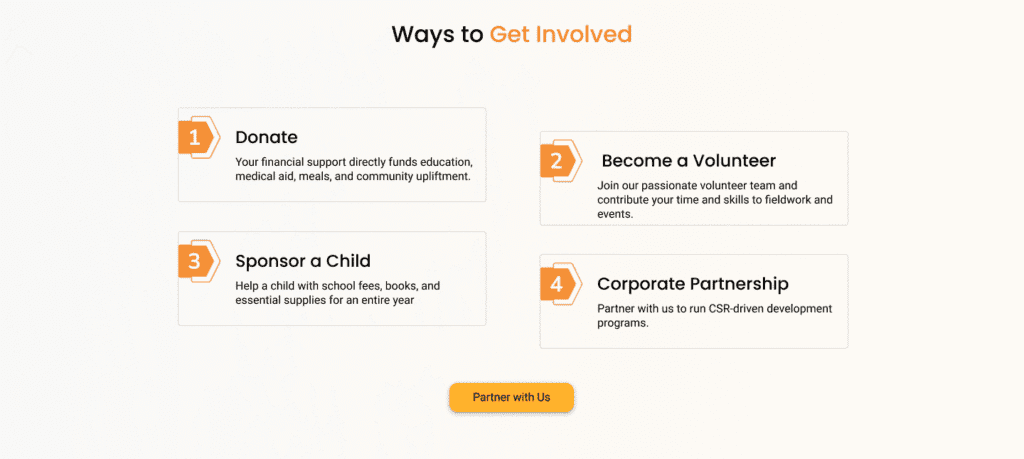 non-profit website design